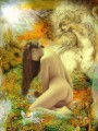 nude and textured steed in floral dreamland nude original